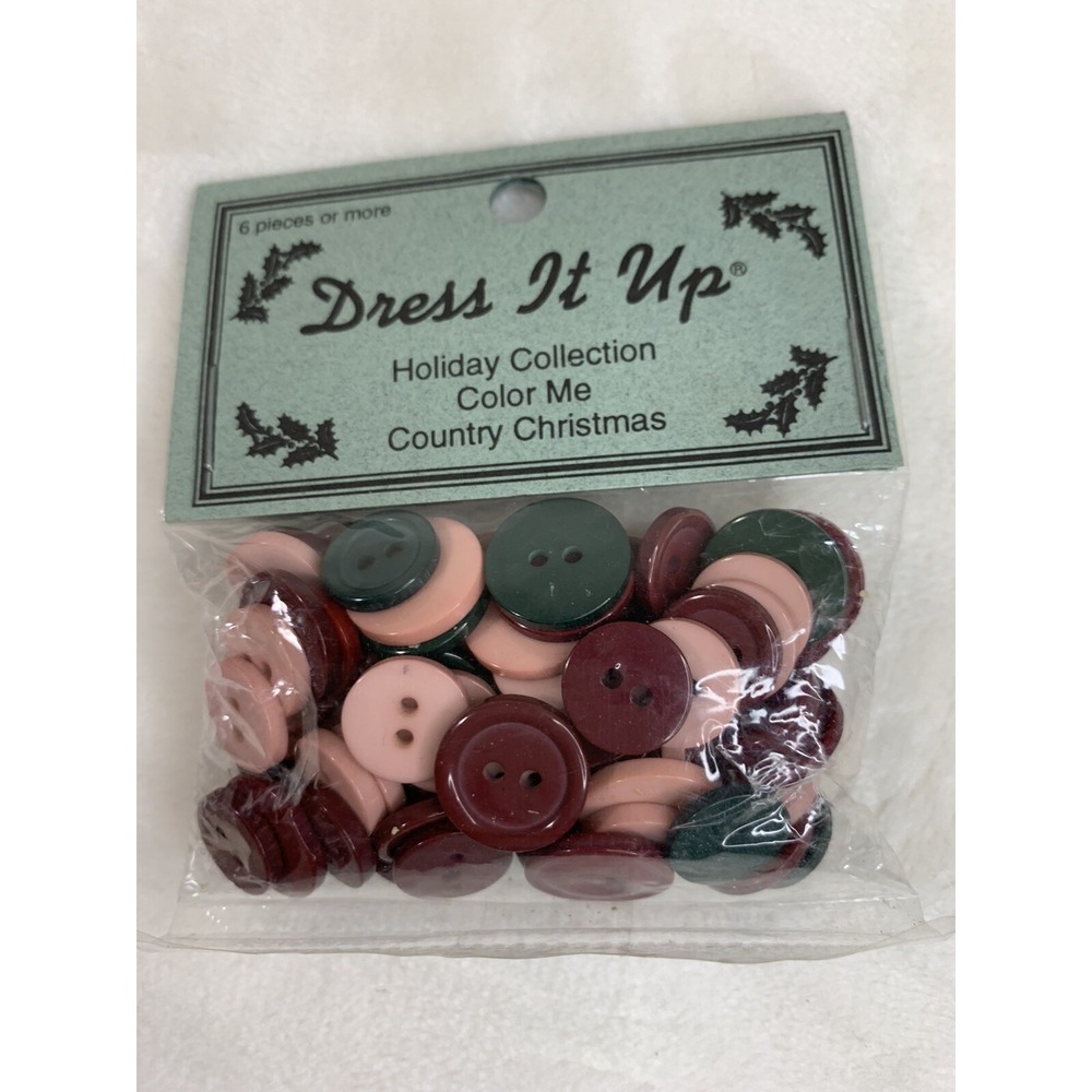 Dress It Up Multi Color Me Country Christmas Buttons 1169 Sewing Crafts NEW - Picture 11 of 12